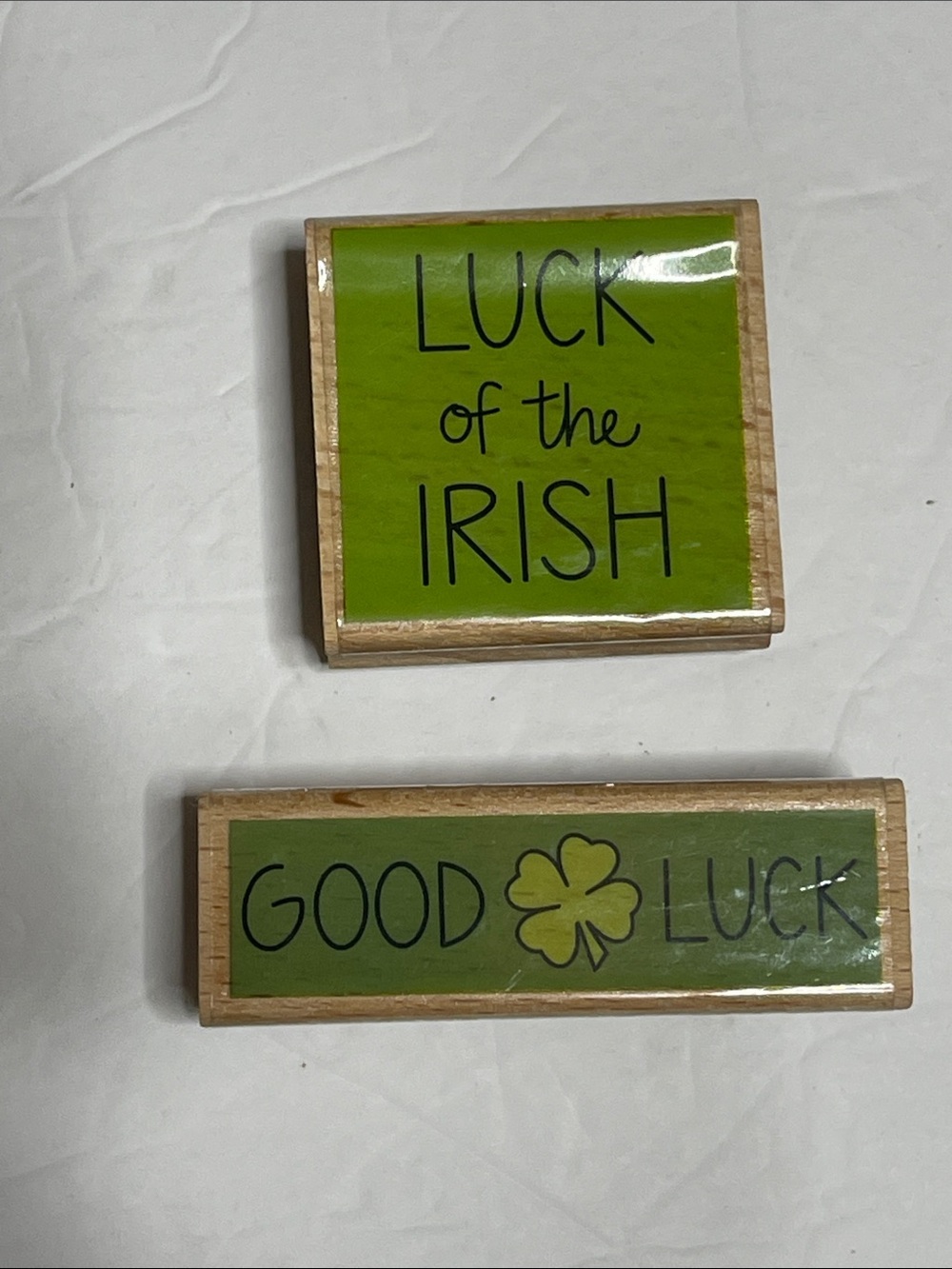 Luck of the Irish & Good Luck Green Wall Plaques - Home Wall Decor